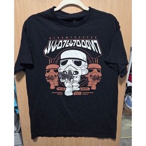 Star Wars‎ Size L Stormtrooper Funko POP! T-Shirt Black Graphic Print 2002